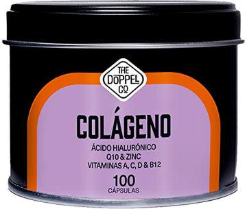 Colágeno con Ácido Hialurónico, Coenzima Q10, Zinc, Vitamina C, A, D y B12 - Máxima Dosis - Colágeno para las Articulaciones Fuertes, Piel Tersa, Huesos y Cabello - Colágeno Hidrolizado