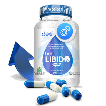 Suplemento con Ashwagandha KSM-66 para Hombres, Shilajit, Zinc, L-Arginina, y Cordyceps Sinensis – Vitalidad, Energía y Bienestar Masculino - Dod Essentials