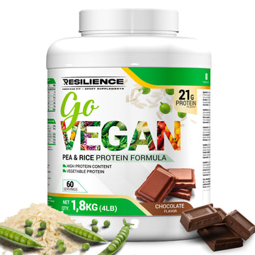 Go Vegan|1.8KG|Proteina Vegetal|Proteina Vegana En Polvo|Proteína Vegana|Proteina De Guisante|Proteina Arroz|Proteinas Veganas|Vegan Protein Powder|Sabor Chocolate|Proteinas Naturales|Pea Protein