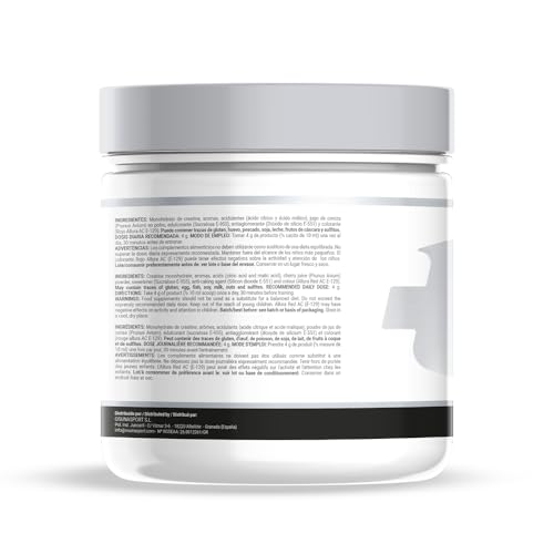 MM Supplements - Creatina Monohidrato 200 Mesh - 300 g - Aumenta la Fuerza y Masa Muscular - Mejora el Rendimiento Físico - Reduce la Fatiga - Sabor Sandías de Gominola