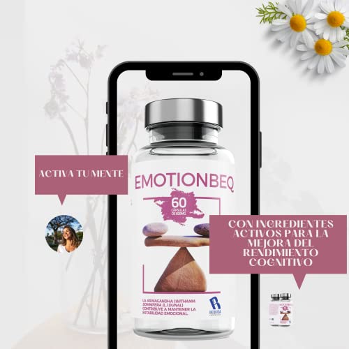 Pastillas para la ansiedad - Nootropico Potente - QUALNAT -pastillas naturales Reducen el Estrés e Insomnio,Efecto Calmante-Favorece la Concentración, Impulsa Tu Energía y Motivación