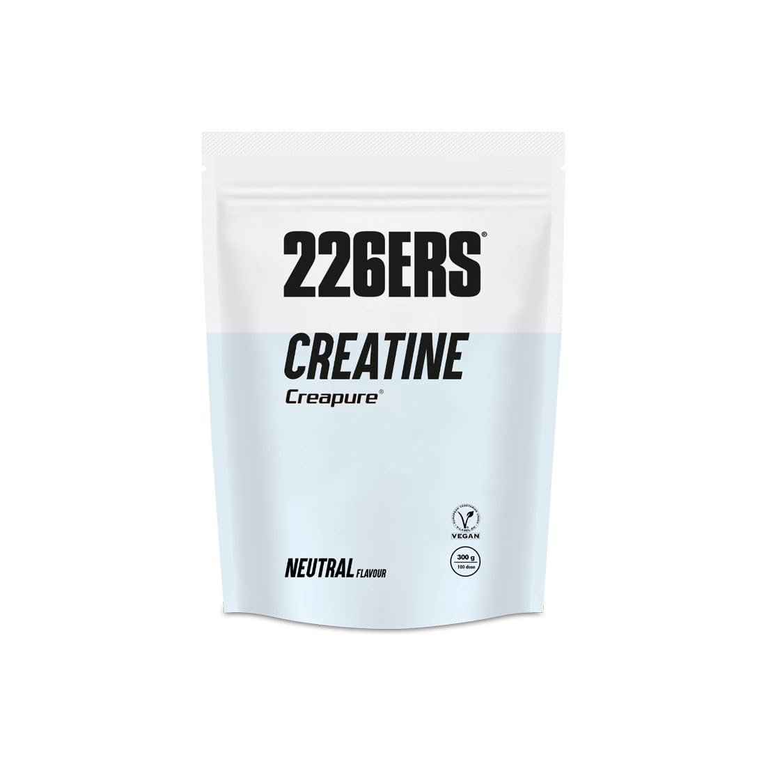 Creatine 100% Creapure, Creatina Monohidratada con Efecto Recuperador, Aumenta Masa Muscular y Rendimiento Físico, Suplemento en Polvo Vegano, Sabor Neutral - 300 gr