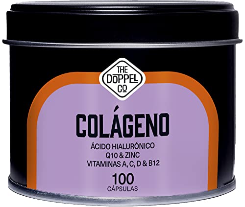 Colágeno con Ácido Hialurónico, Coenzima Q10, Zinc, Vitamina C, A, D y B12 - Máxima Dosis - Colágeno para las Articulaciones Fuertes, Piel Tersa, Huesos y Cabello - Colágeno Hidrolizado