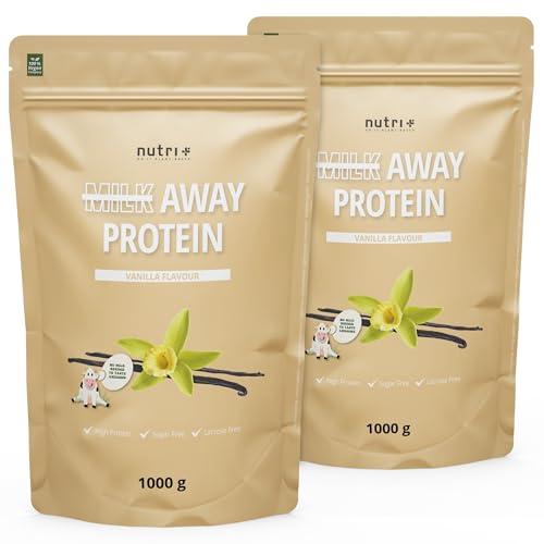 Vegan Protein Powder Vanilla - Proteinas Sin Soja 1kg - Batido de 5k Mezcla de Proteínas de Guisantes, Trigo Sarraceno, Semillas de Cáñamo, Arroz y Semillas de Calabaza