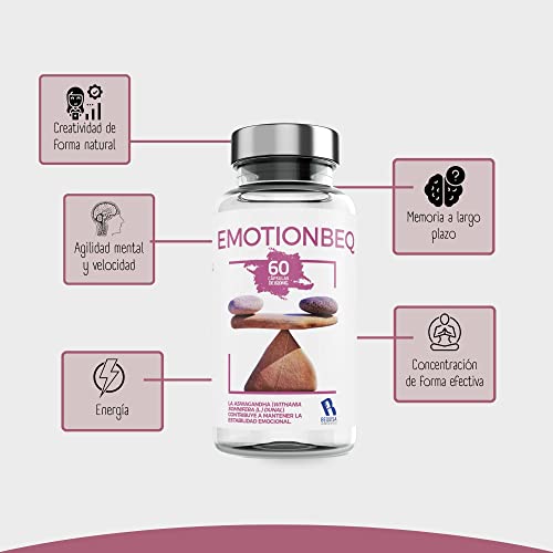 Pastillas para la ansiedad - Nootropico Potente - QUALNAT -pastillas naturales Reducen el Estrés e Insomnio,Efecto Calmante-Favorece la Concentración, Impulsa Tu Energía y Motivación