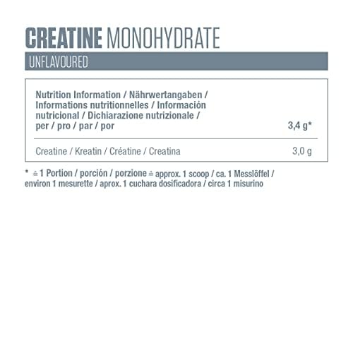 Dymatize Creatine Monohydrate Unflavoured Powder 1x300g - 100% Creapure Creatine - Aminoácidos - Creatina