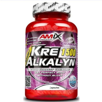 AMIX - Creatina Monohidrato - Kre-Alkalyn - 150 Cápsulas - Ideal para Deportistas - Complemento para Aumentar la Fuerza - Absorción Mejorada - Proteínas para Aumentar Masa Muscular