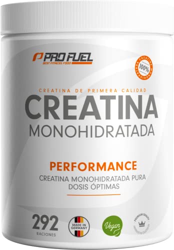 Creatina monohidratada en polvo 1kg / 1000g - Creatina monohidratada en calidad micronizada - óptimamente dosificada - creatina pura en polvo sin aditivos - 100% vegana - para 292 dias