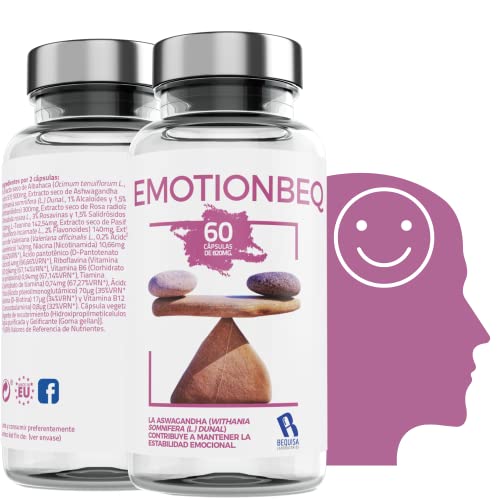 Pastillas para la ansiedad - Nootropico Potente - QUALNAT -pastillas naturales Reducen el Estrés e Insomnio,Efecto Calmante-Favorece la Concentración, Impulsa Tu Energía y Motivación