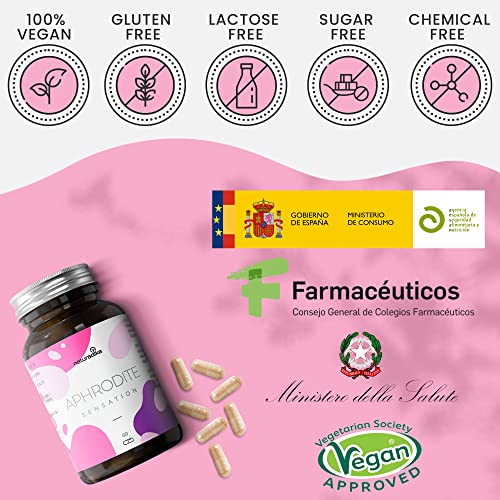APHRODITE SENSATION | Fórmula ESPECÍFICA para MUJER con acción SENSIPOWER, ENER-UP y NOSTRESS | Con Maca Andina, Tribulus Terrestris y Ashwagandha | Formulación femenina ideal para el cansancio