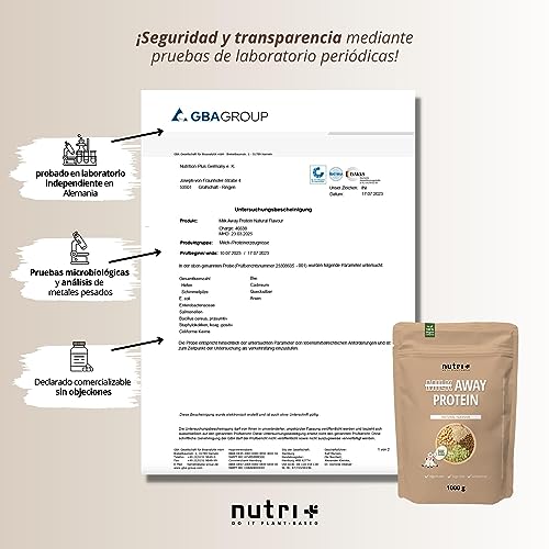 Vegan Protein Powder Vanilla - Proteinas Sin Soja 1kg - Batido de 5k Mezcla de Proteínas de Guisantes, Trigo Sarraceno, Semillas de Cáñamo, Arroz y Semillas de Calabaza