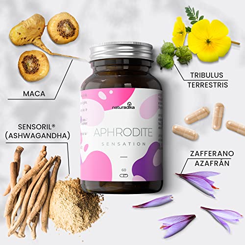 APHRODITE SENSATION | Fórmula ESPECÍFICA para MUJER con acción SENSIPOWER, ENER-UP y NOSTRESS | Con Maca Andina, Tribulus Terrestris y Ashwagandha | Formulación femenina ideal para el cansancio