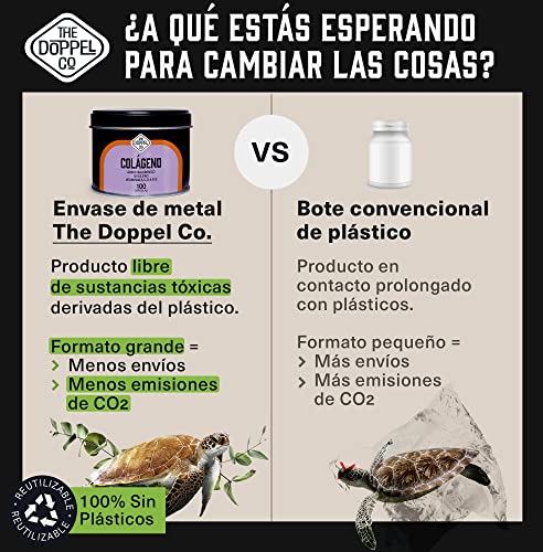 Colágeno con Ácido Hialurónico, Coenzima Q10, Zinc, Vitamina C, A, D y B12 - Máxima Dosis - Colágeno para las Articulaciones Fuertes, Piel Tersa, Huesos y Cabello - Colágeno Hidrolizado