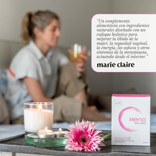 Suplemento Menopausia Sofocos Perimenopausia Premenopausia – Maca Andina Espino Amarillo OMEGIA™ Zinc Vitamina B6 C E – Regulador Hormonal Mujer – Ayuda al Libido Energía – 28 Sticks