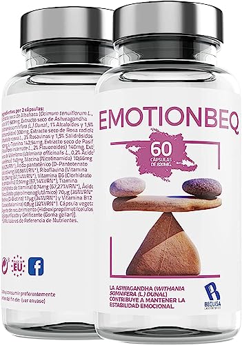 Pastillas para la ansiedad - Nootropico Potente - QUALNAT -pastillas naturales Reducen el Estrés e Insomnio,Efecto Calmante-Favorece la Concentración, Impulsa Tu Energía y Motivación