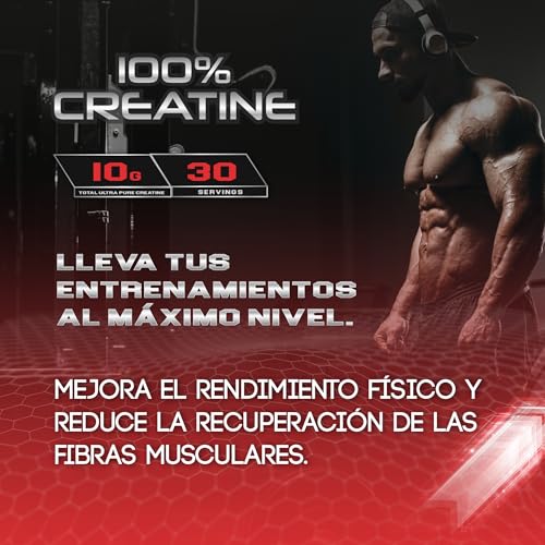 Healthy Fusion 100% Creatina Monohidrato, Alta dosis | 10gr de Creatina por toma | Promueve el crecimiento muscular y mejora la resistencia física | Alta solubilidad | 300g sabor sandía