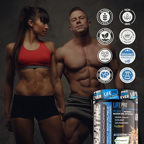 Life Pro Creatine Creapure 500g | Creatina Creapure en Polvo | Sello de Calidad Garantizada (COLA)