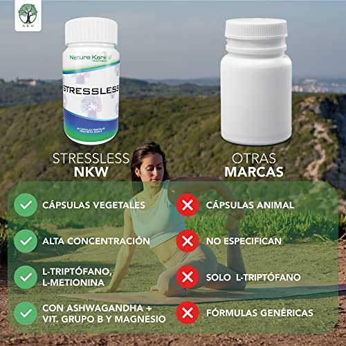 Pastillas Antiestres Adultos | Triptofano con Magnesio Ashwagandha Capsulas Ansiedad Naturales | B12 Vitamina | Vitamina b6 | Acido Folico | 5 HTP | Anti Ansiedad Pastillas Naturales Anti Stress