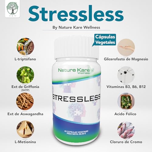 Pastillas Antiestres Adultos | Triptofano con Magnesio Ashwagandha Capsulas Ansiedad Naturales | B12 Vitamina | Vitamina b6 | Acido Folico | 5 HTP | Anti Ansiedad Pastillas Naturales Anti Stress