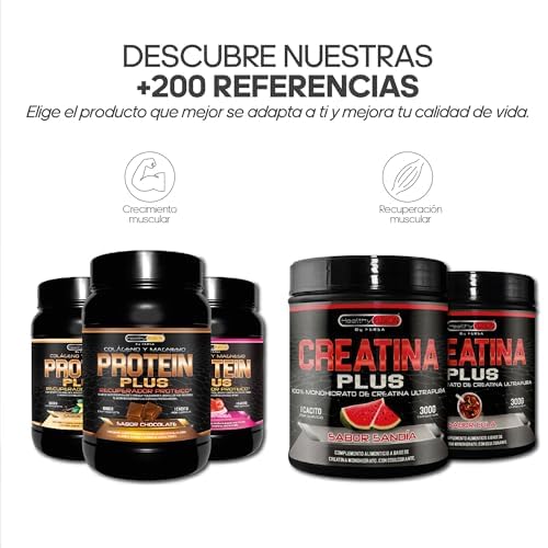Healthy Fusion Creatina Monohidrato en polvo | 100% Creatina Pura Monohidrato sin añadidos| Favorece el crecimiento muscular y aumenta el rendimiento físico | Alta solubilidad | 300 g Sabor Sandía