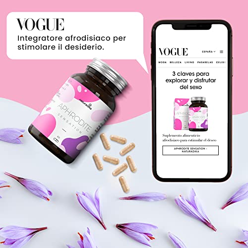 APHRODITE SENSATION | Fórmula ESPECÍFICA para MUJER con acción SENSIPOWER, ENER-UP y NOSTRESS | Con Maca Andina, Tribulus Terrestris y Ashwagandha | Formulación femenina ideal para el cansancio