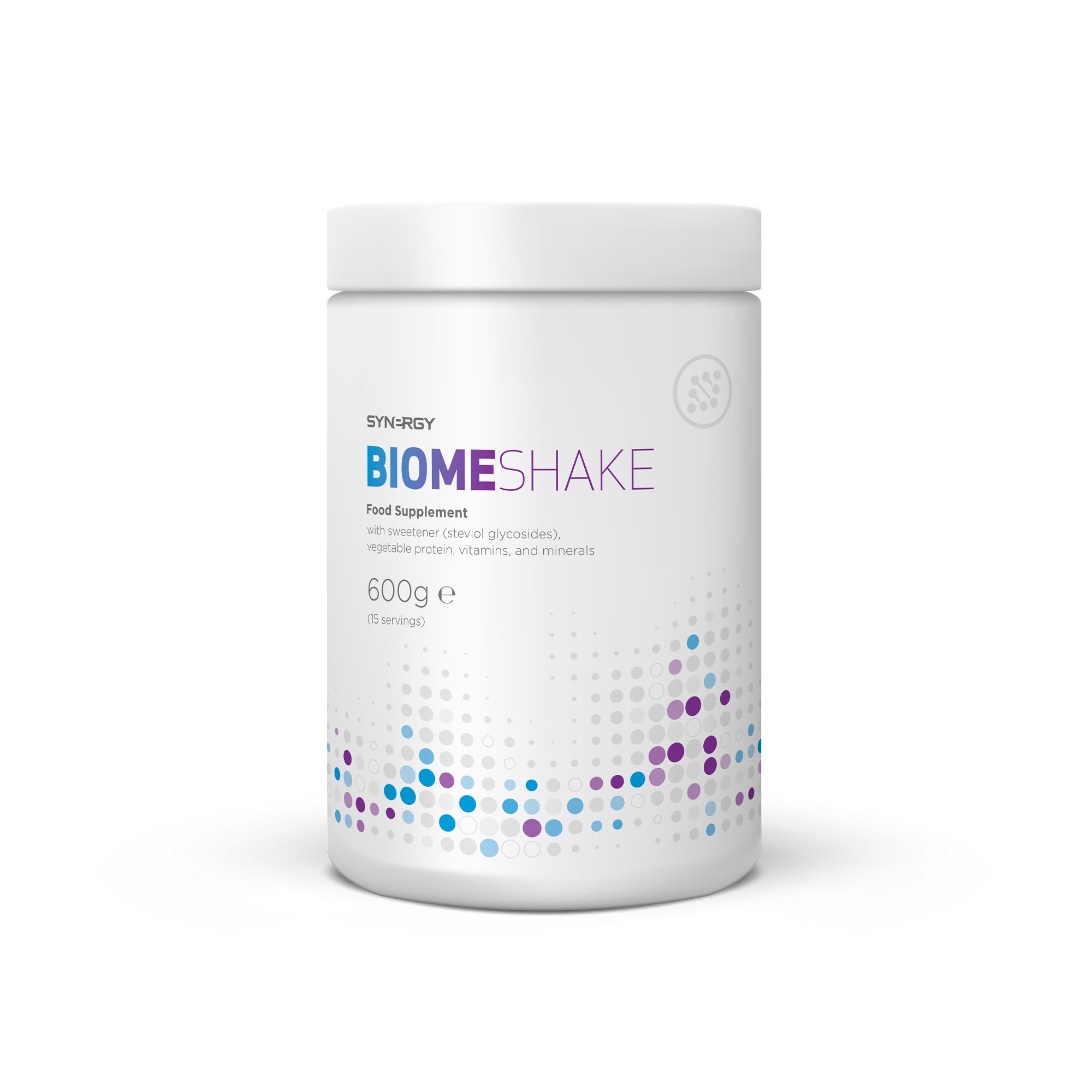 Synergy Worldwide Biome Shake 600 g | Suplemento 22g de proteína en polvo | Alto en nutrientes, vitaminas y minerales | Favorece salud digestiva y microbioma | Vainilla | Vegano | 15 porciones