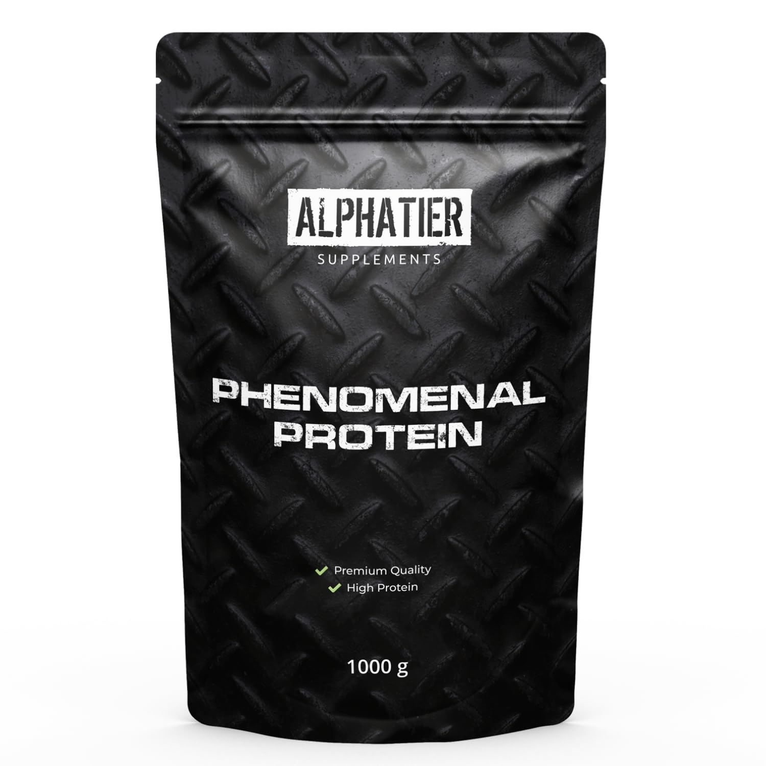 Alphatier Phenomenal Proteína en Polvo con Aminoácidos - Chocolate Brownie 1kg - 76% de Proteína en Polvo - Protein Powder Brownie de Chocolate - Proteína de Soja con EAA - sin Gluten + sin Lactosa