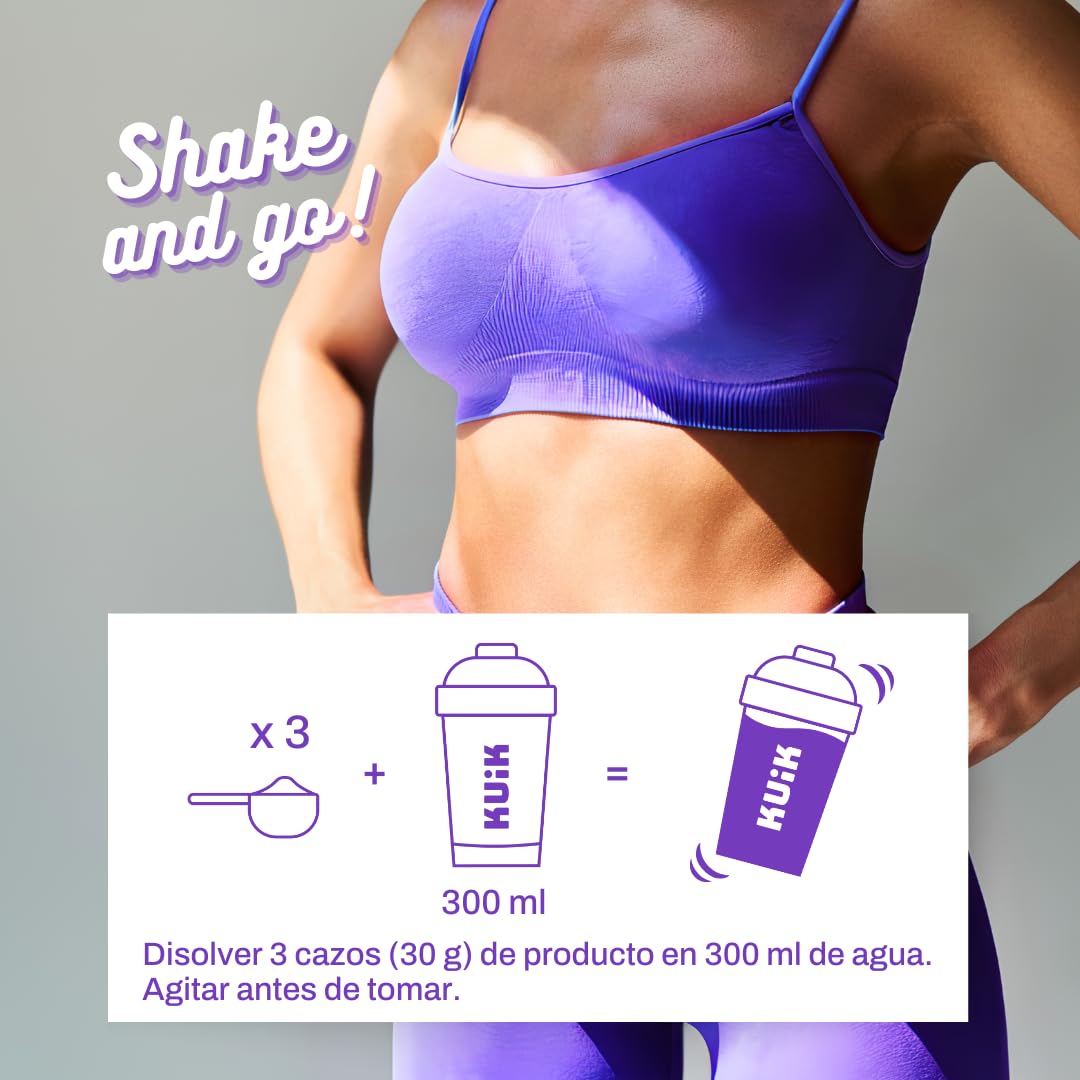 KUIK | Proteína Whey para mujeres | Antioxidantes y Antiinflamatorios naturales | Nutrición deportiva para mujeres | Sabor Matcha Latte - 400 g