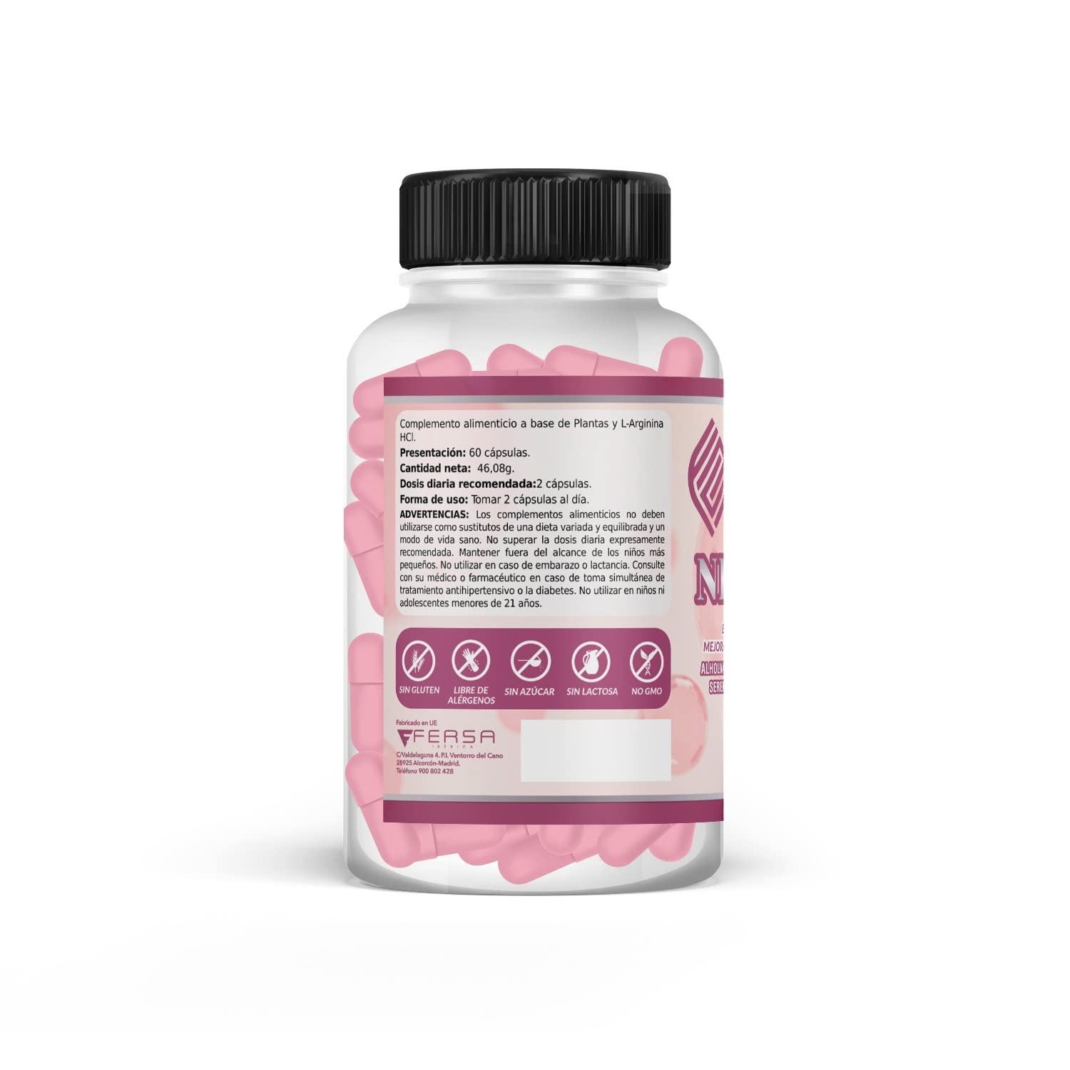 Neofem | Equilibrio hormonal para ellas | Mejora la vitalidad | Plantas Alholva, Tribulus, Ginkgo y Maca | 60 cápsulas