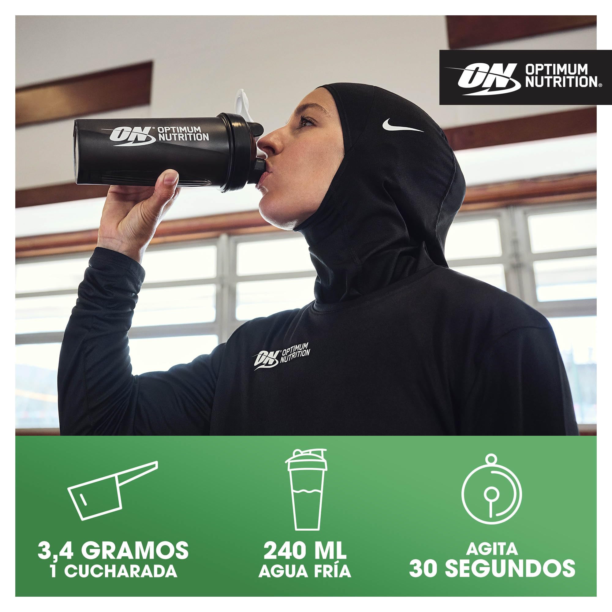 OPTIMUM NUTRITION Creatina en Polvo Micronizada, Polvo de Monohidrato de Creatina 100 % Puro para Rendimiento y Potencia Muscular, Batido de Proteínas sin Sabor, 186 Porciones, 634 g