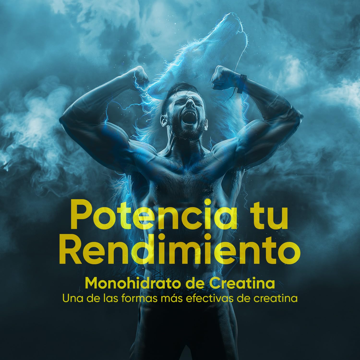 Gominolas de Creatina Monohidratada 3000mg - Gomitas Pre Entreno Sabor Limón de Creatina Monohidrato Sin Gluten ni Azúcar para Aumentar el Rendimiento y Resistencia Durante el Entreno y el Deporte