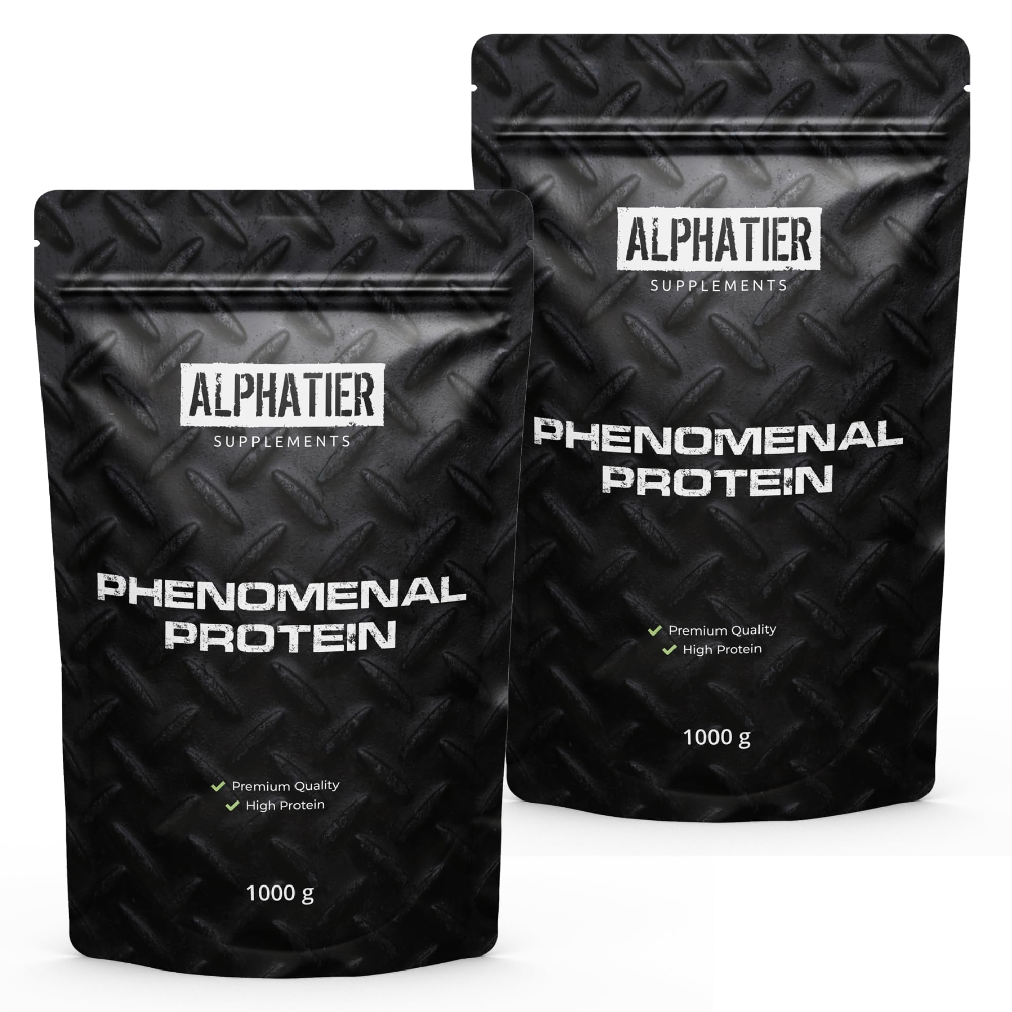 Alphatier Phenomenal Proteína en Polvo con Aminoácidos - Chocolate Brownie 1kg - 76% de Proteína en Polvo - Protein Powder Brownie de Chocolate - Proteína de Soja con EAA - sin Gluten + sin Lactosa