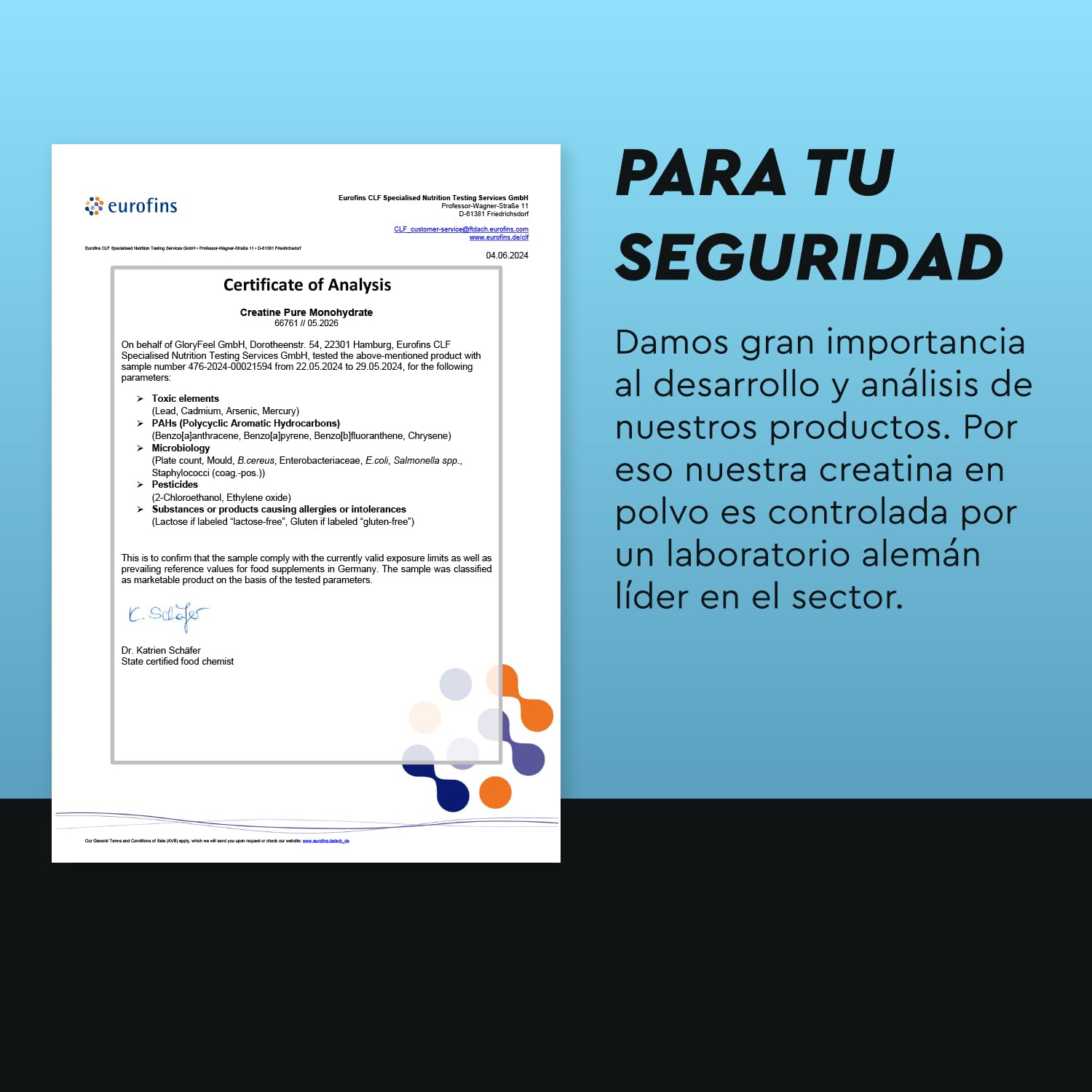 Creatina Monohidratada 500 g (Creapure®) - Polvo Micronizado 99,99% puro - 147 porciones de Creatina Monohidrato, 3409mg por día - Materia prima de primera calidad de Alemania - Sin aditivos