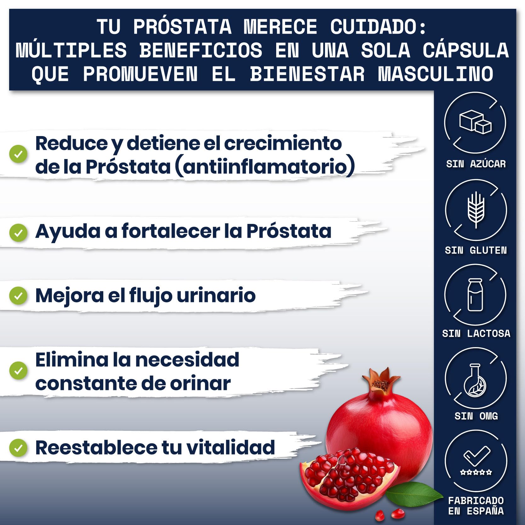 Prostaphytol | Complejo para la Prostata con Saw Palmetto, Zinc y Vitaminas | Ayuda a Regular Urgencias Urinarias | Favorece la Salud Masculina | Favorece Regulación, Potencia y Vigor | 30 Cápsulas