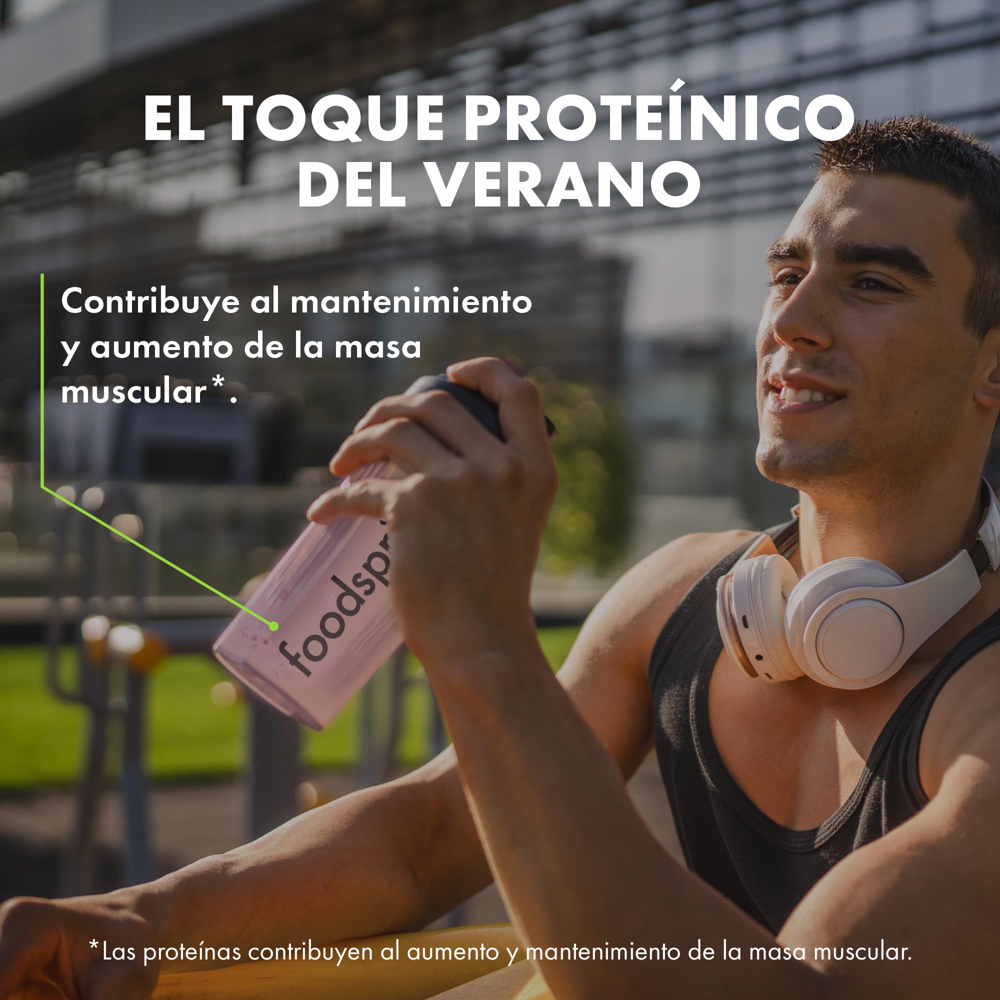 foodspring - Clear Whey Strawberry Basil Smash Protein - Isoclear Whey 480g sin azúcar & 25g de proteína p. ración - Batido de proteínas refrescante con isowhey premium - Ideal después del gimnasio