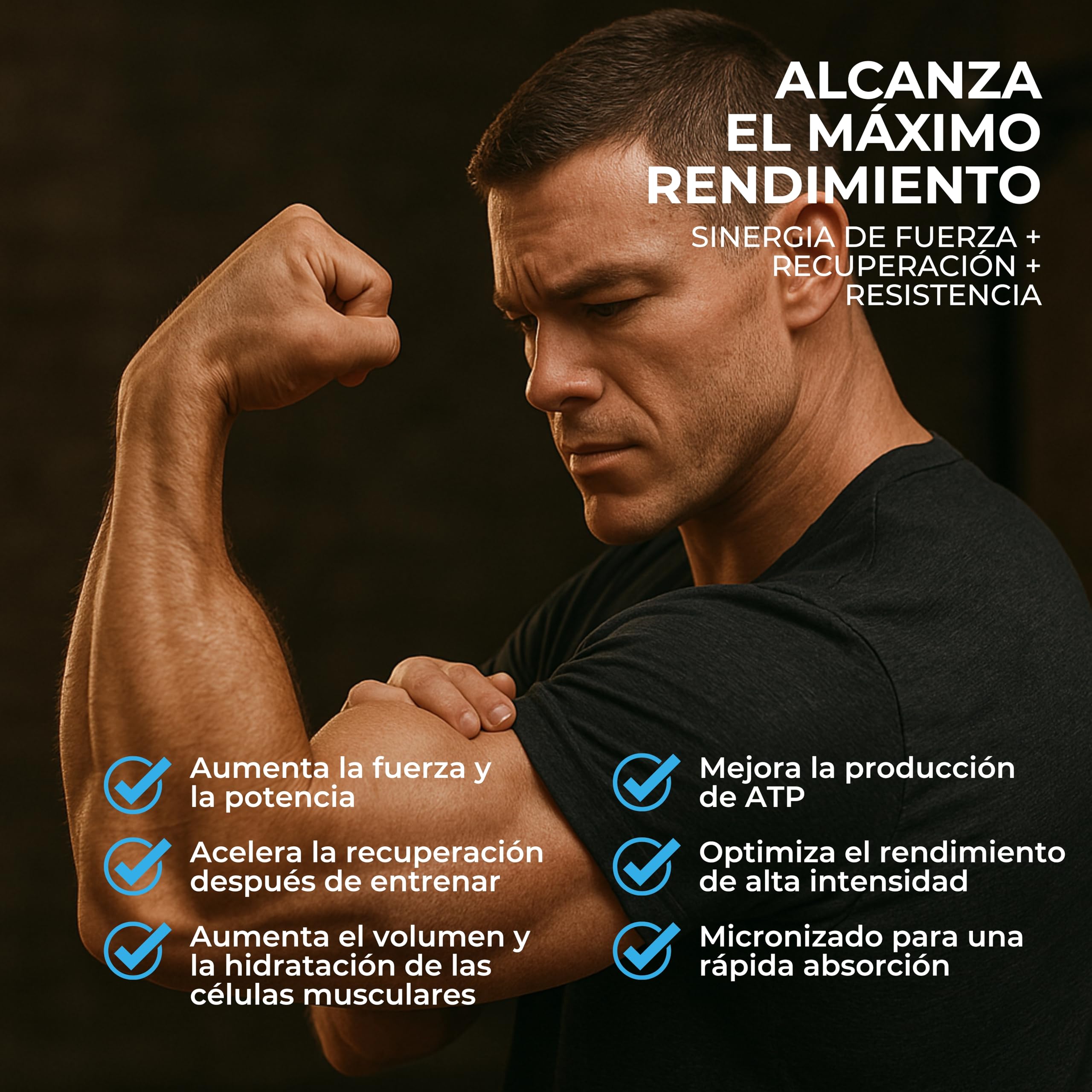 Creatina Monohidratada Creapure Life Pro 650g – Creatina Micronizada Pura, Hasta 216 Tomas – Sin Gluten, Para Fuerza, Energía y Recuperación Muscular – Calidad Alemana Garantizada