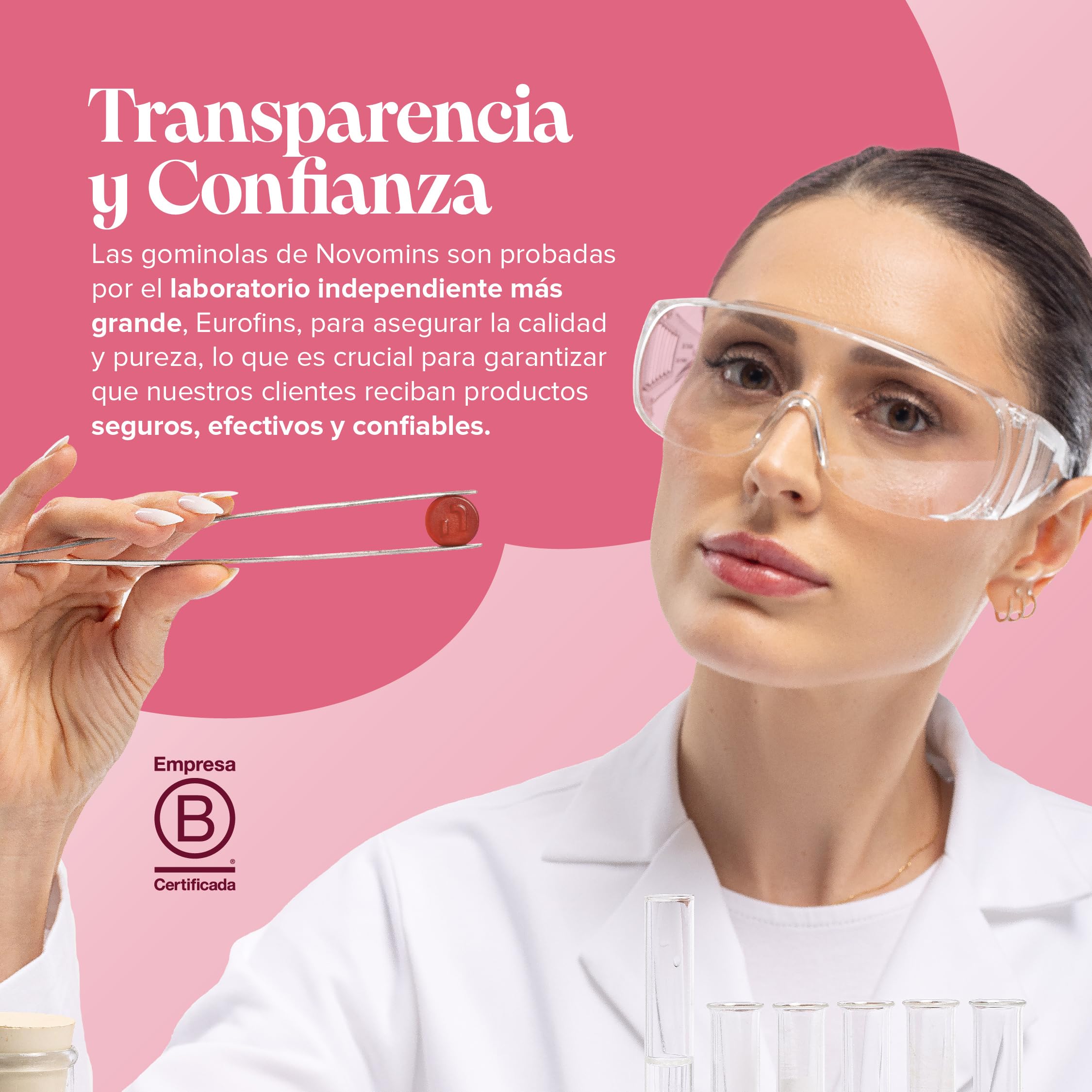 Perimenopausia Suplemento - 60 Gominolas - con Maca, Trébol Rojo, Salvia, Probioticos, Ashwagandha - para la Perimenopausia y Menopausia - Sin Azúcar - Equilibrio Hormonal para la Mujer - Novomins