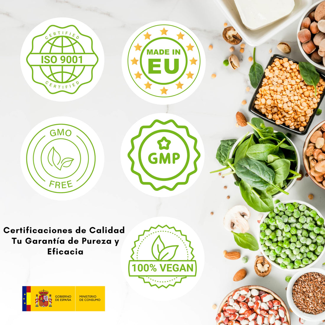 Go Vegan|1.8KG|Proteina Vegetal|Proteina Vegana En Polvo|Proteína Vegana|Proteina De Guisante|Proteina Arroz|Proteinas Veganas|Vegan Protein Powder|Sabor Chocolate|Proteinas Naturales|Pea Protein
