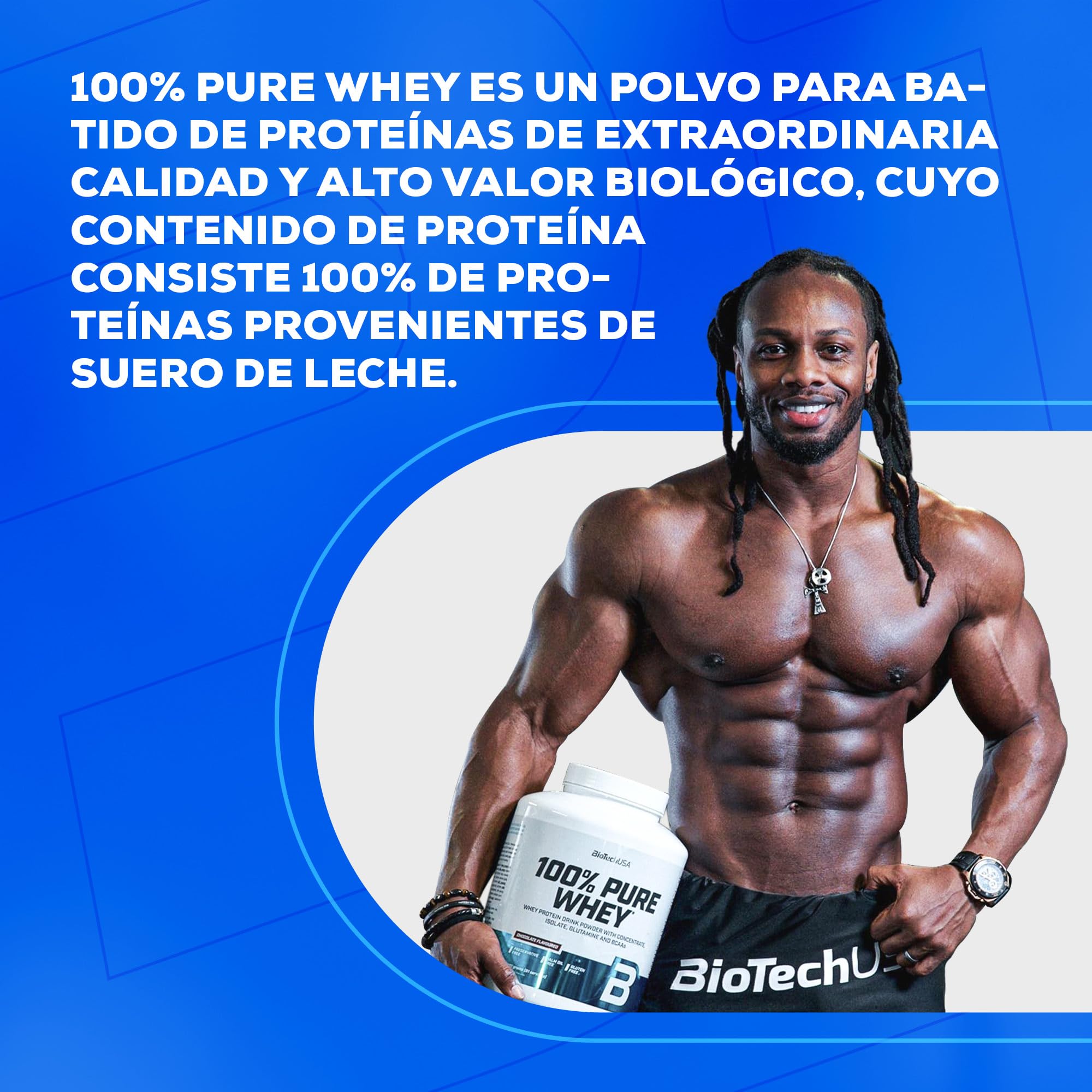 BioTechUSA 100% Pure Whey | Proteína en Polvo con BCAA y Glutamina | Sin Gluten, Sin Aceite de Palma, 454 g, Cookies & Cream