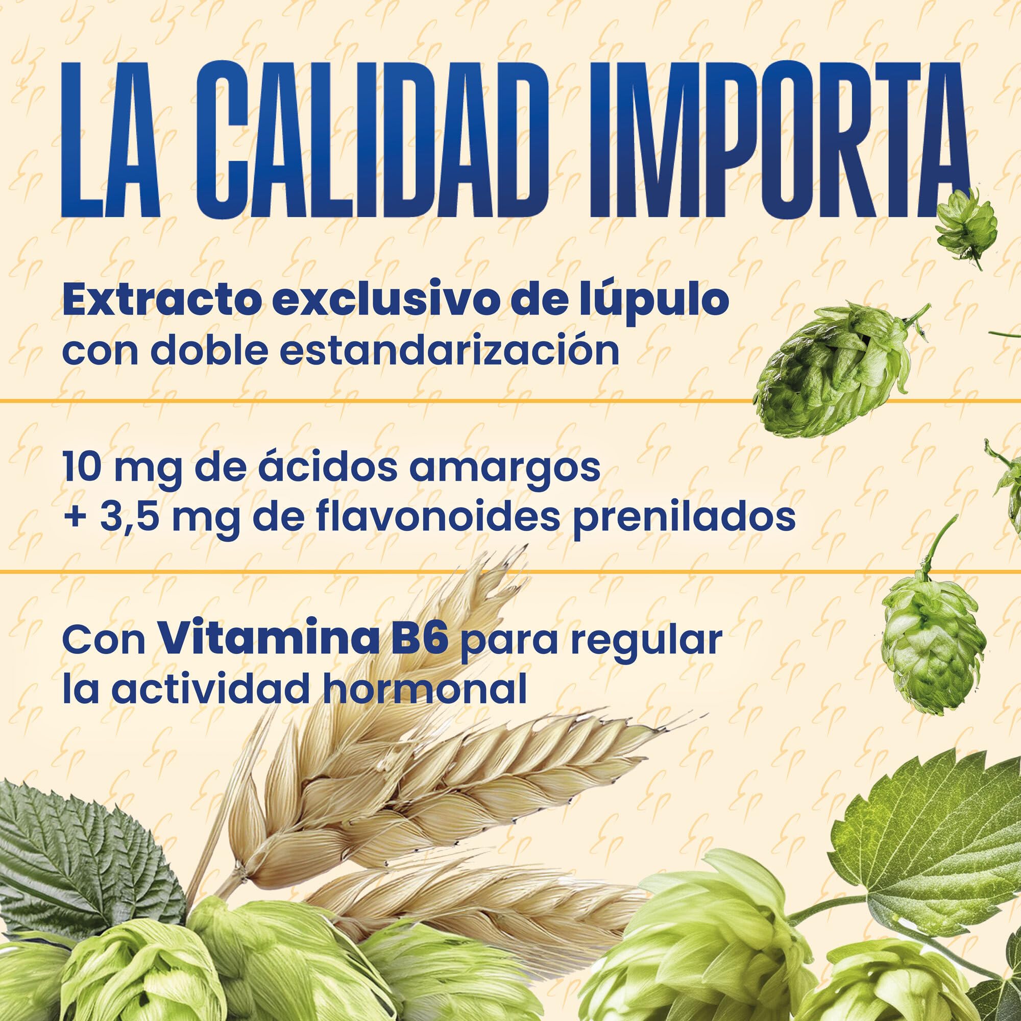 Lúpulo Meno-Duo Estado Puro para Reducir Sofocos, Sudoración e Irritabilidad Asociados a la Menopausia - Extracto Estandarizado y Patentado Sin Estrógenos y Sin Soja - 30 Cápsulas veganas de Tongil