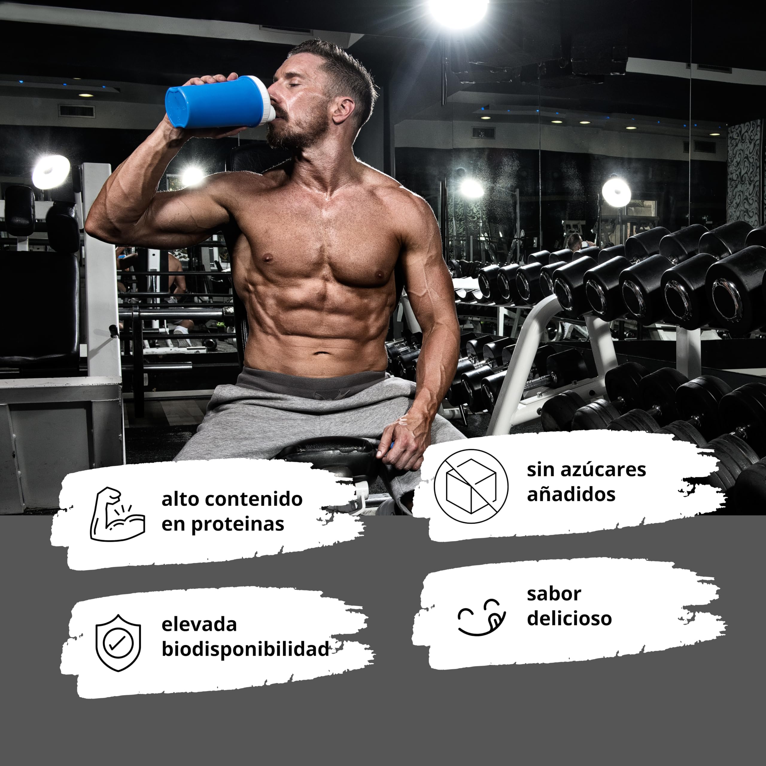 Alphatier Phenomenal Proteína en Polvo con Aminoácidos - Chocolate Brownie 1kg - 76% de Proteína en Polvo - Protein Powder Brownie de Chocolate - Proteína de Soja con EAA - sin Gluten + sin Lactosa
