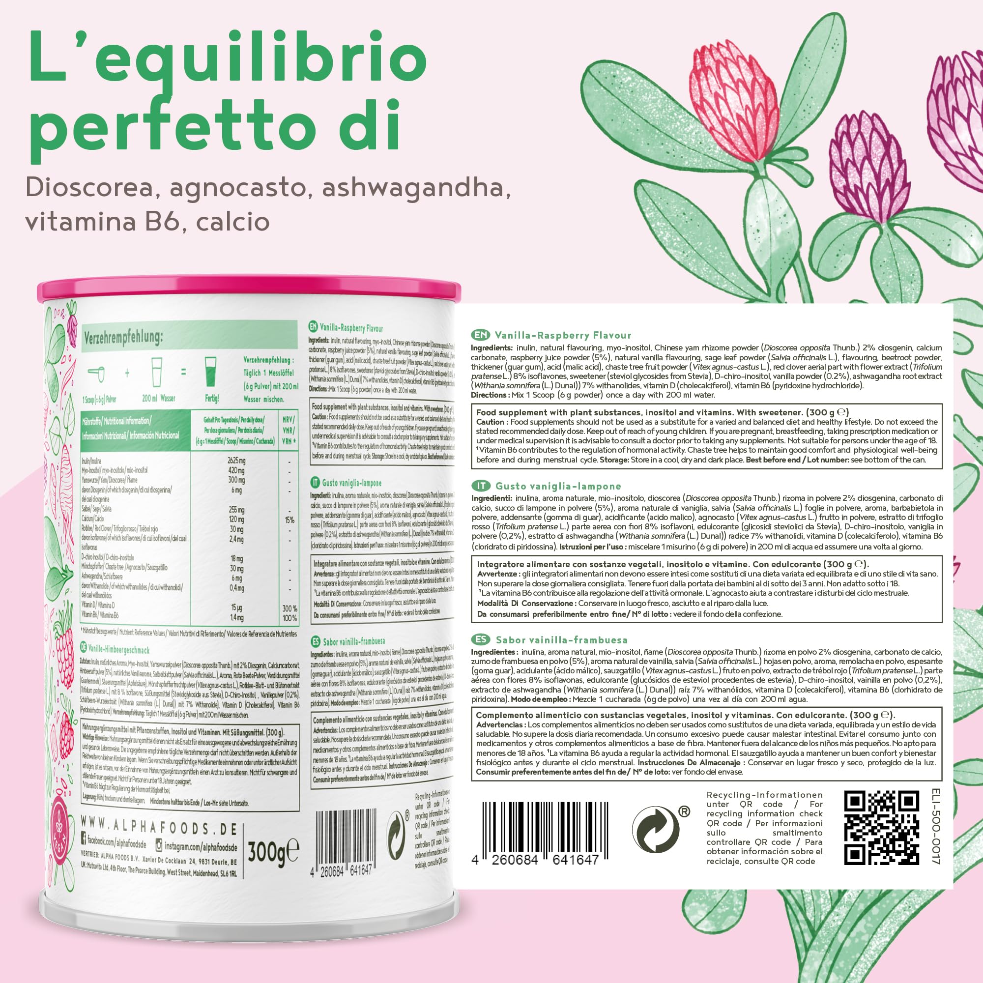 Balance Elixir - Suplemento de apoyo para la Menopausia - Complemento Alimenticio completo para Mujeres en Menopausia